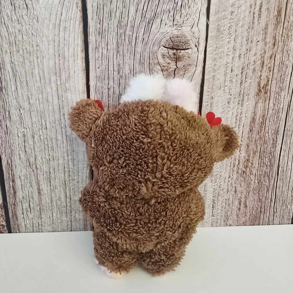 Labubu Reindeer Outfit with Red Antlers